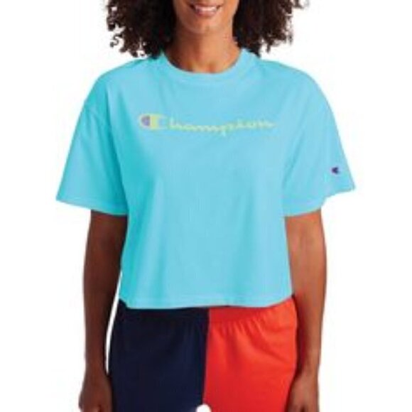 Champion Womens Tee The Girlfriend Cotton Logo T-shirt - Picture 1 of 7